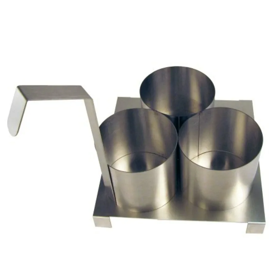 

Изготовленное забавное кольцо для формы для торта с воронкой и опорной пластиной, 4 1/2 дюйма, (4025)