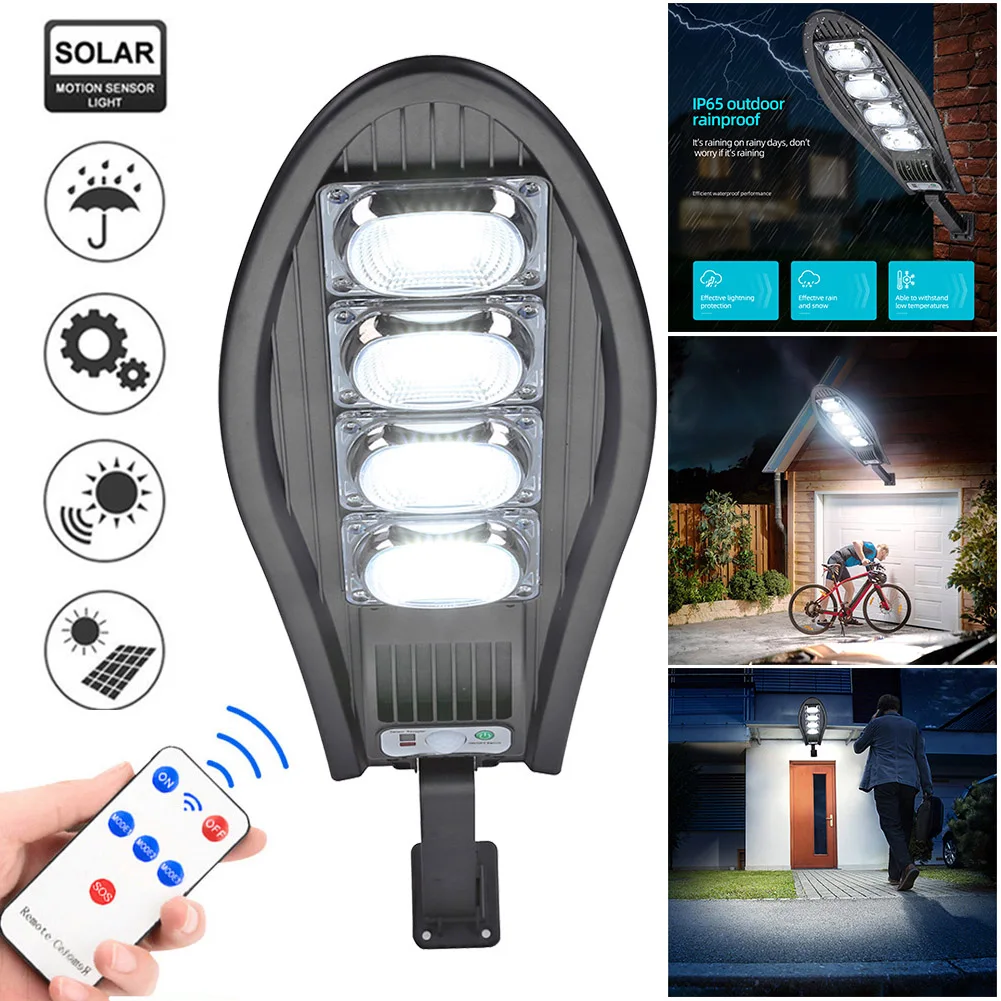 

Solar Wall Lamps Waterproof Sunlight Powered Wall Lamp With Sensor Powerful Outdoor Wall Lighting Garden Courtyard Street Lamp