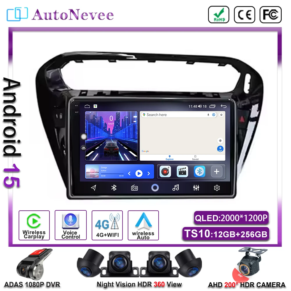 

Android 15 For Peugeot 301 For Citroen C-Elysee CElysee 2012-2016 Car Multimedia Player Car GPS Navigation No 2din Touch Screen