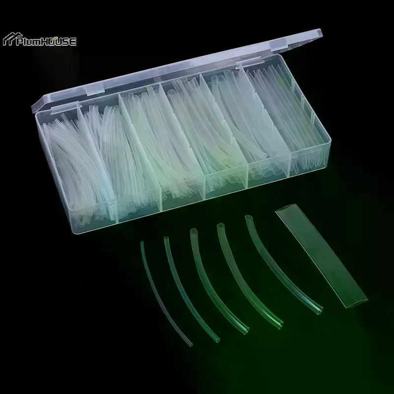 150Pcs 100mm 2:1 Heat Shrink Tubing Polyolefin Transparent Tube Sleeving DIY Wrap Wire Repair Cable Protecctor