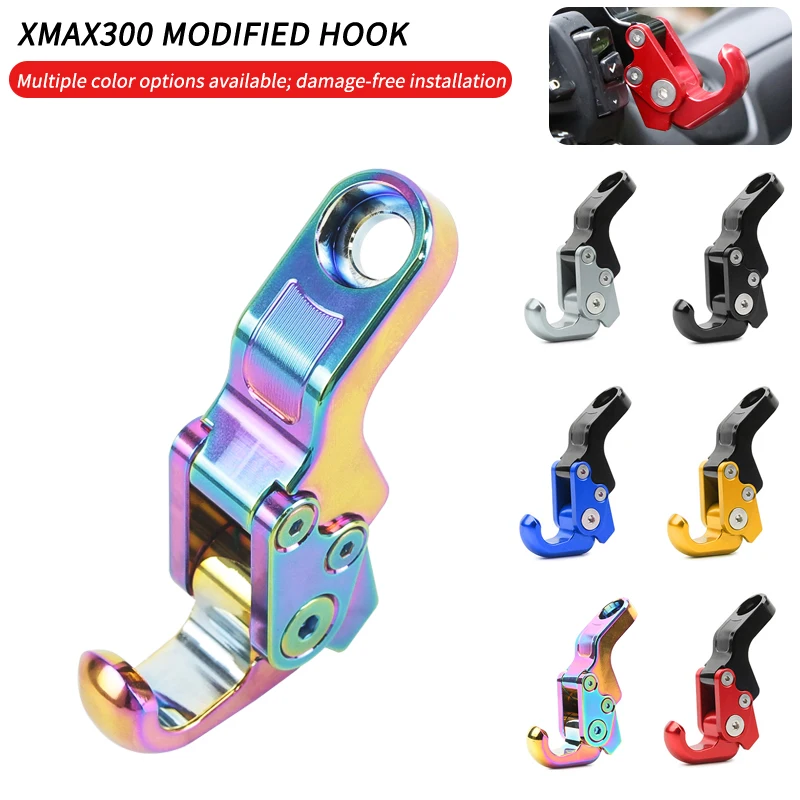 CNC Aluminium Motorcycle Hook Handlebar Luggage Bag Hanger Hooks Holder For YAMAHA NMAX155/XMAX300/250
