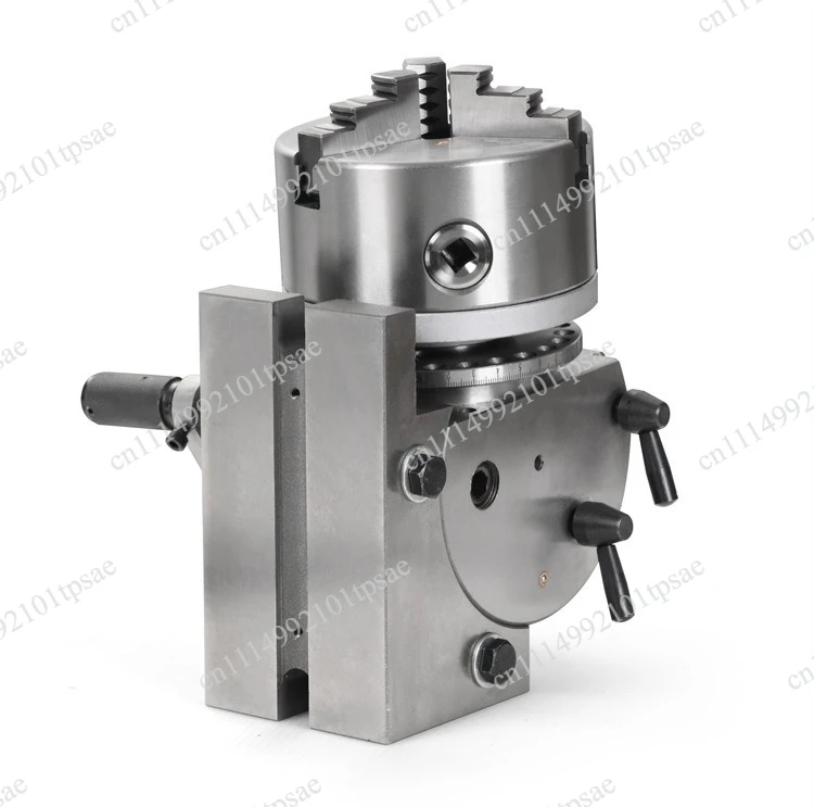 CNC horizontal vertical universal indexing table turntable indexing head three jaw lathe chuck