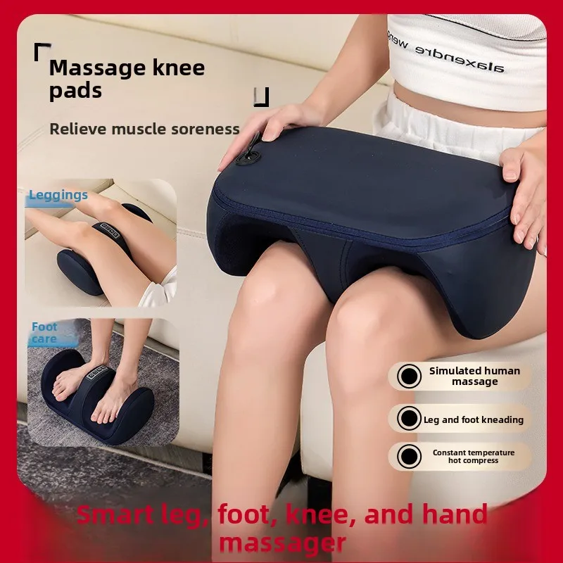Heated Foot & Leg Massager, Sole Kneading Therapy Device, Hot Compress Beauty Leg Tool for Muscle Relief & Body Fitness Workout