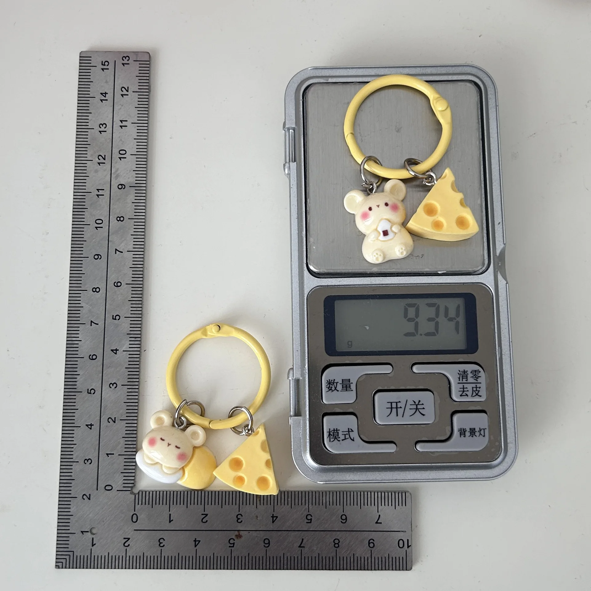 cheese keychain Phone Lanyard Keychains For Women Men Gift Cute Cartoon Funny Food Bag Box Cellphone Chain Jewelry