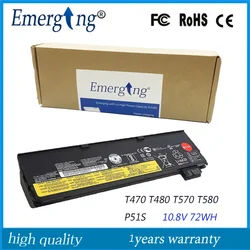 10.8V 72Wh New Original Laptop Battery for Lenovo ThinkPad T470 T570 P51S 01AV427 01AV426 61++