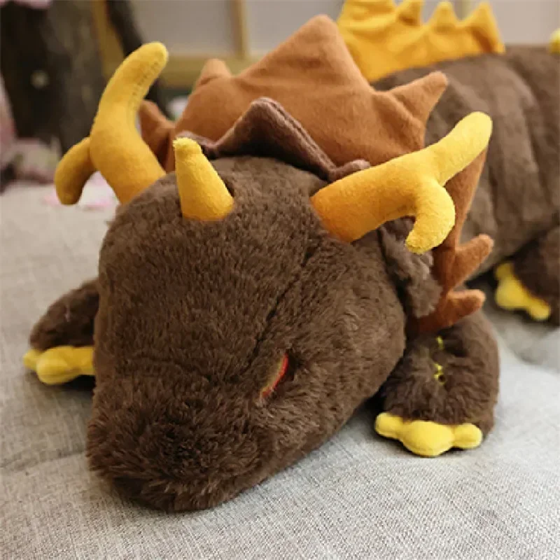 68CM Game Genshin Impact Morax Dragon Plush Doll Pillows Anime Cosplay Costume Props Accessories Cartoon Bolster friend giving