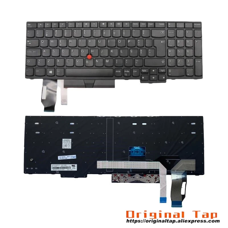 PT Portuguese Keyboard for Lenovo Thinkpad E595 E580 E585 E590 T590 P53S L580 L590 P52 P72 P53 P73 01YP661 01YP581 01YP741