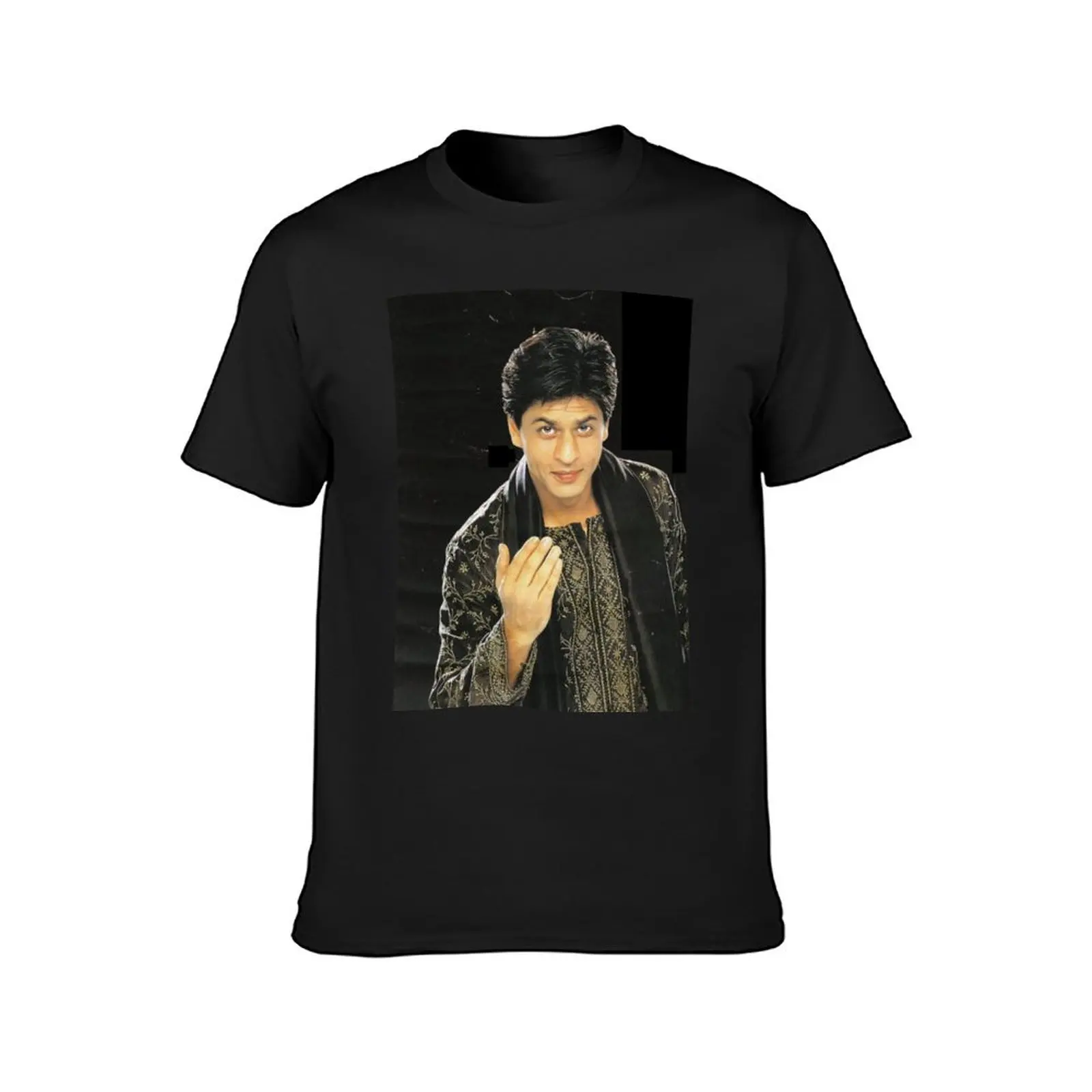 shahrukh khan young T-Shirt oversized boys animal print customs customizeds plain black t shirts men