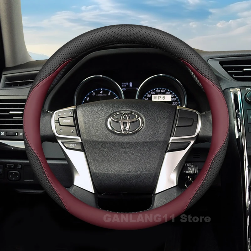 

Car Steering Wheel Cover For Toyota Camry RAV4 Prius Grand Highlander Corolla Cross Yaris Sedan Avalon Crown Auto Accessories