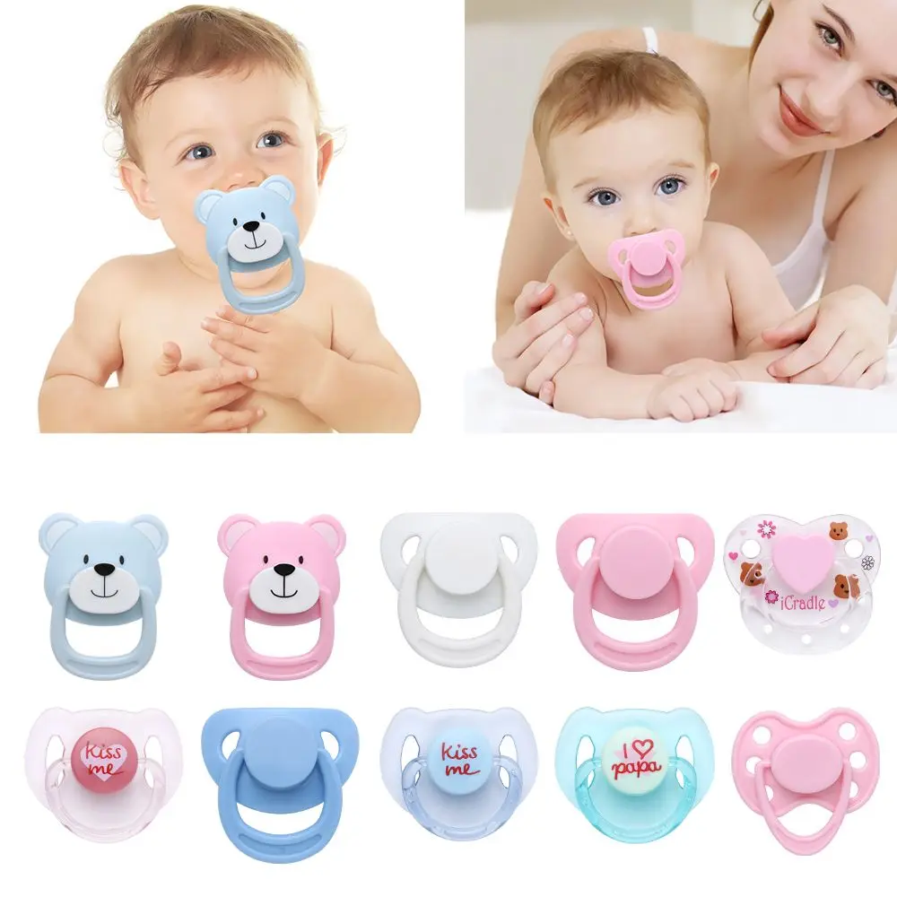 1PC Cute Lovely Doll Magnet Pacifier ABS Plastic New Baby Dummy Nipples Simulation Pacifiers DIY Kids Toy Handmade Accessories