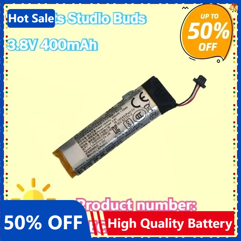 New High-quality 3.8V 400mAh Replaceable Battery for AEC701346 Headset Charging Case Box Battery for Beats Studio Buds