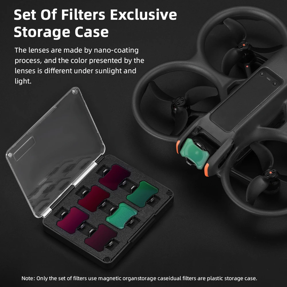 ND Set Filter lensa untuk DJI Avata 2 lensa kaca optik Filter disesuaikan UV CPL ND8 ND16 ND32 ND64 CPL Aksesori Drone