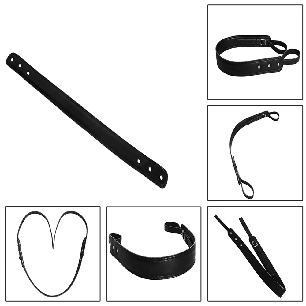 Cuero de PU ​ Correa de tuba ​ Eslinga para instrumentos de un solo hombro ​ Correa de eufonio ​ Longitud ajustable ​ Eslinga de cuerno de barítono