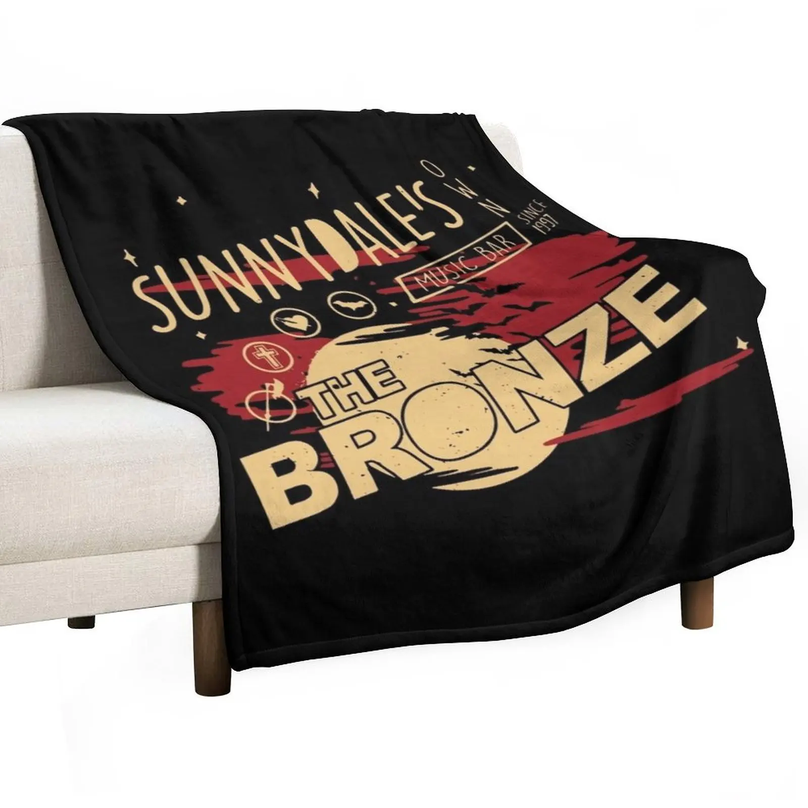 Sunnydale The Bronze Buffy The Vampire Slayer Sunnydale's Night Club Throw Blanket Thin Heavy Blankets