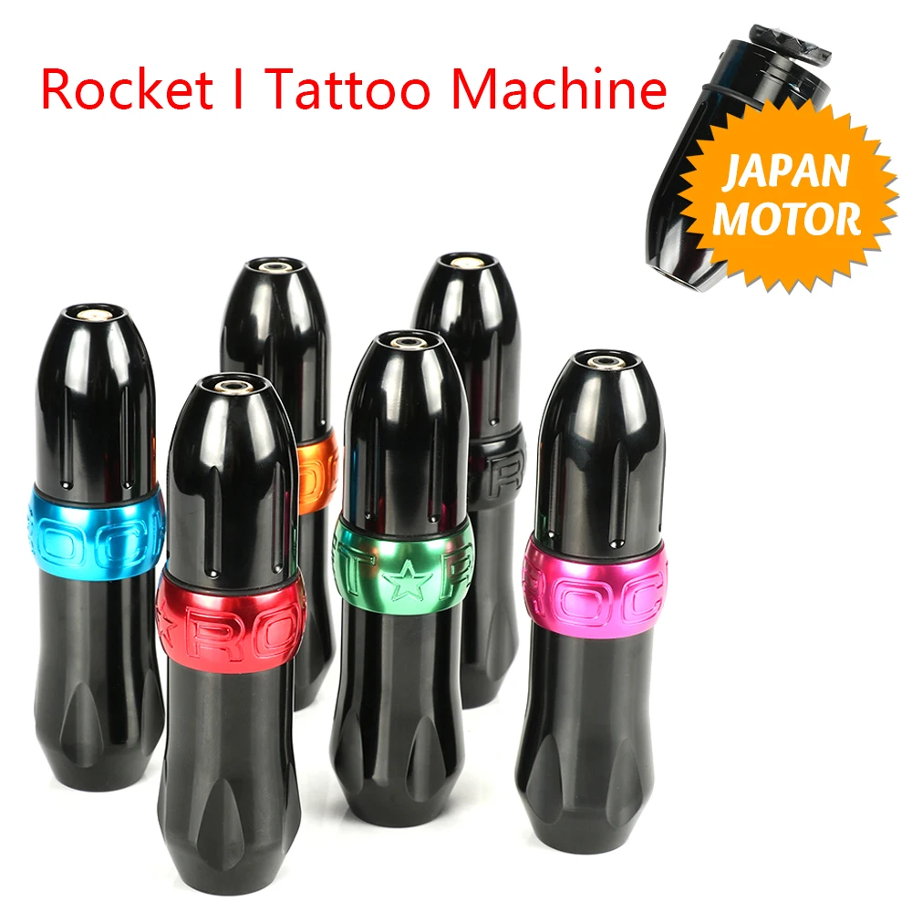 

Professional Rocket Tattoo Machine Pen Powerful Japan Motor For Cartridge Needles Rotary Tattoo Pen RCA Jack Permanent Makeup