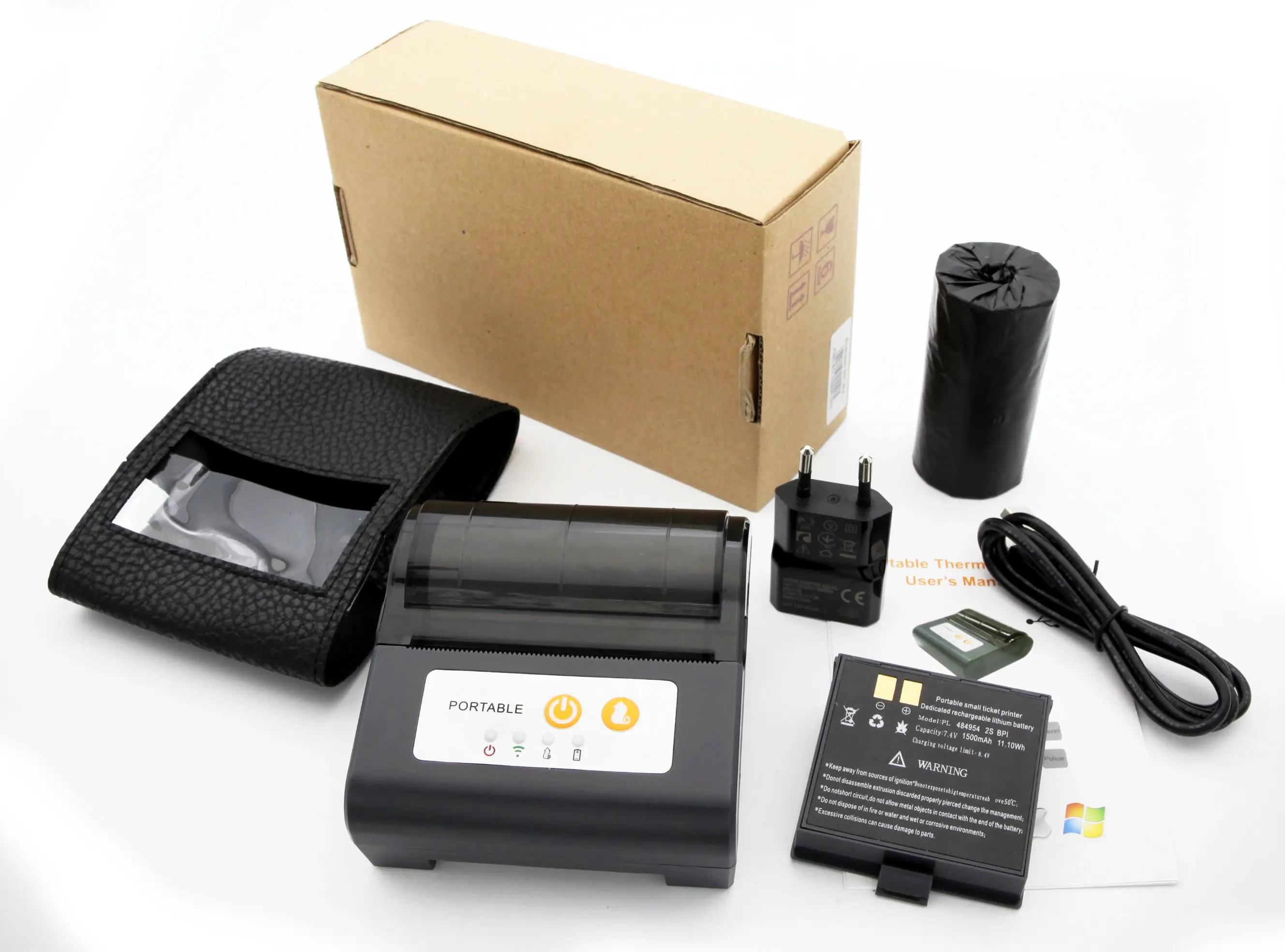Rouleau de papier thermique pour étiquettes de 80mm, haute qualité, 3 pouces, Mini imprimante de reçus Mobile Portable, Interface POS sans fil, prix bon marché