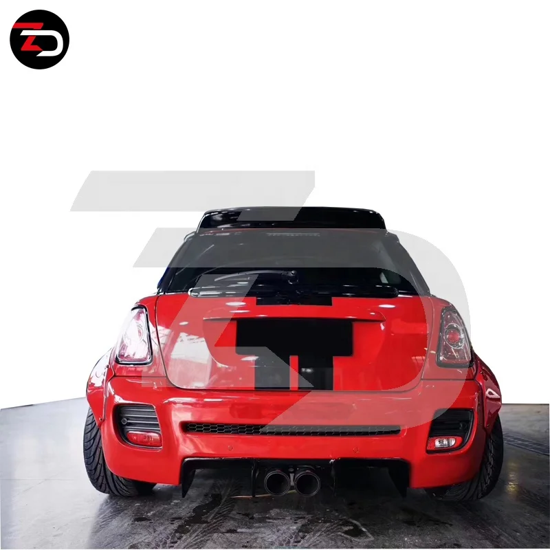 Perfect Fitment LB Body Kit for MINI R56 LB Wide Body Kit Front Bumper Rear Bumper Side Skirt Fender Flares High Quality FRP 99%