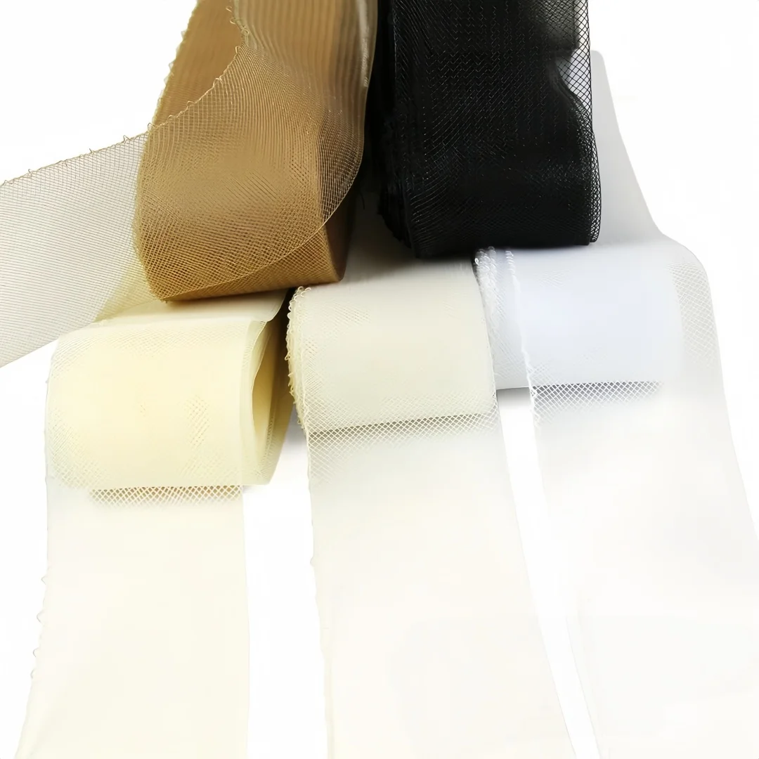 Polyester Horsehair Braid 25 Yards Stiff Horsehair For Polyester Boning Sewing Wedding Dress Dance Skirt Formal Dress Accessorie