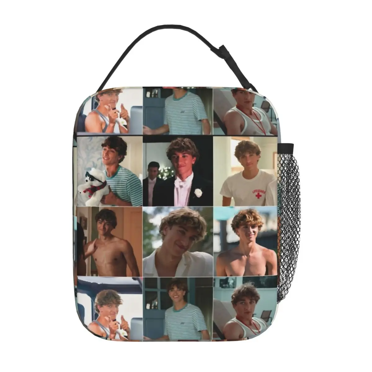 

Изолированные сумки для обеда с коллажем Jeremiah Fisher, герметичные, летние, я перевернутые, красивая многоразовая термосумка, сумка для обеда, школьная коробка