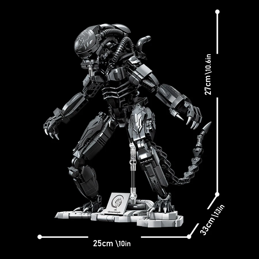 1000+PCS Sci-Fi Monster Building Blocks Set, Alien Creature Style MOC Construction Kit, High-Difficulty Model for Adults, Creati