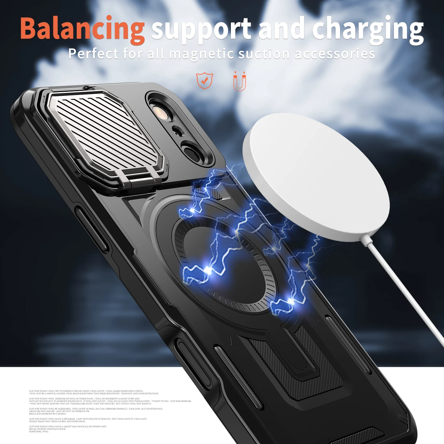 Shockproof Armor Case For iPhone 17 Air 16 Plus 15 14 13 12 17 Pro Max For Magsafe Wireless Charging Camera Protection Cover - view 2