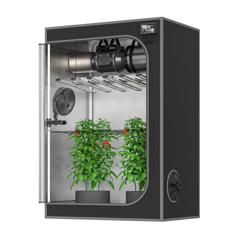 

6-дюймовый вентилятор для палатки для выращивания с британской вилкой и долговечным двигателем EC, 10 динамических скоростей для охлаждения гидропоники IP54-[A51I]