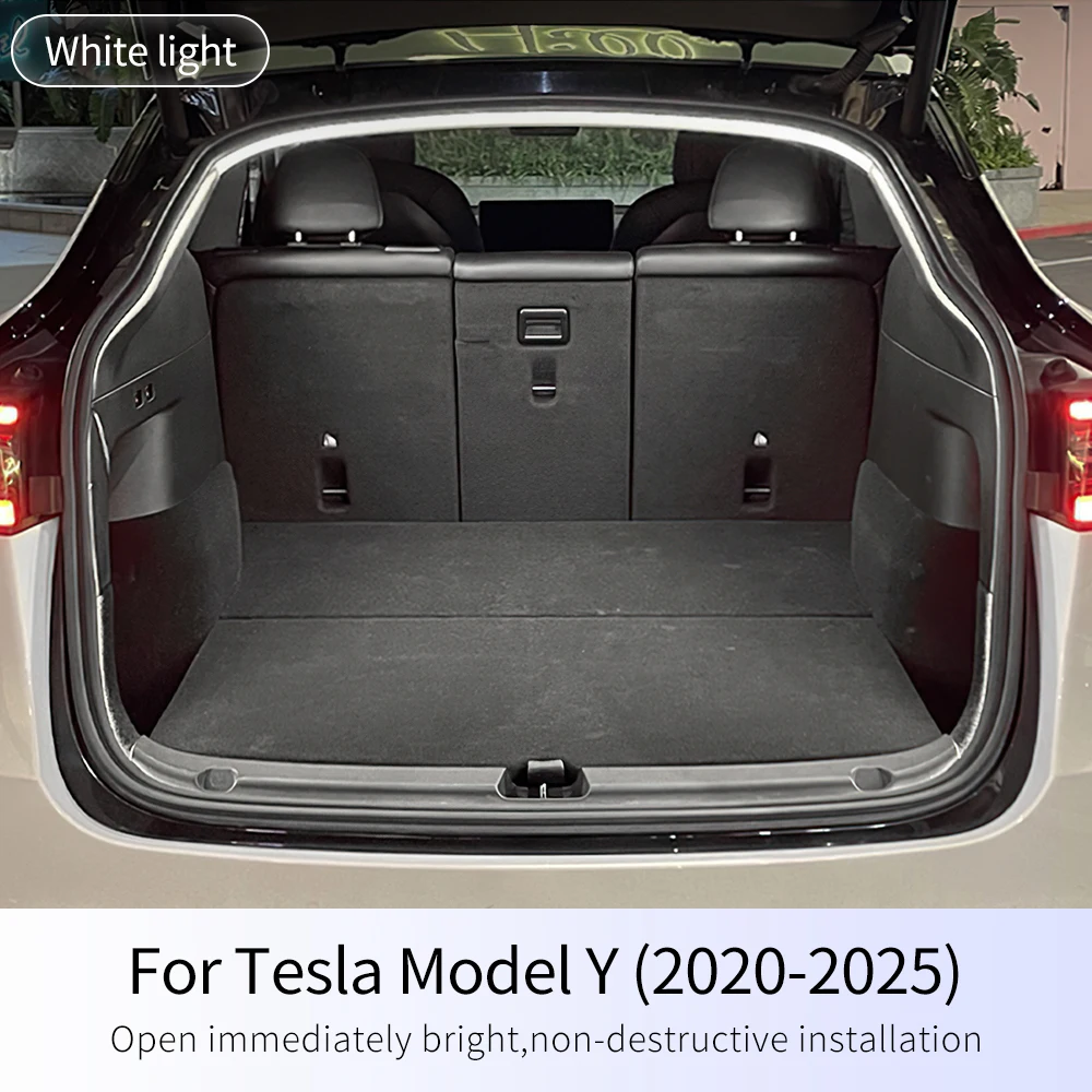 

Dynamic Flowing Rear Trunk Light for Tesla Model Y Juniper 2025-2020 Model 3 2018-2023 Highland 2024-UP LED Strip Accessories
