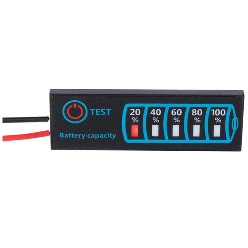 B02B-LED Power Display Board Dc5-30V 12V 24V Power Indicator Lithium Lead Acid Battery General Power Display