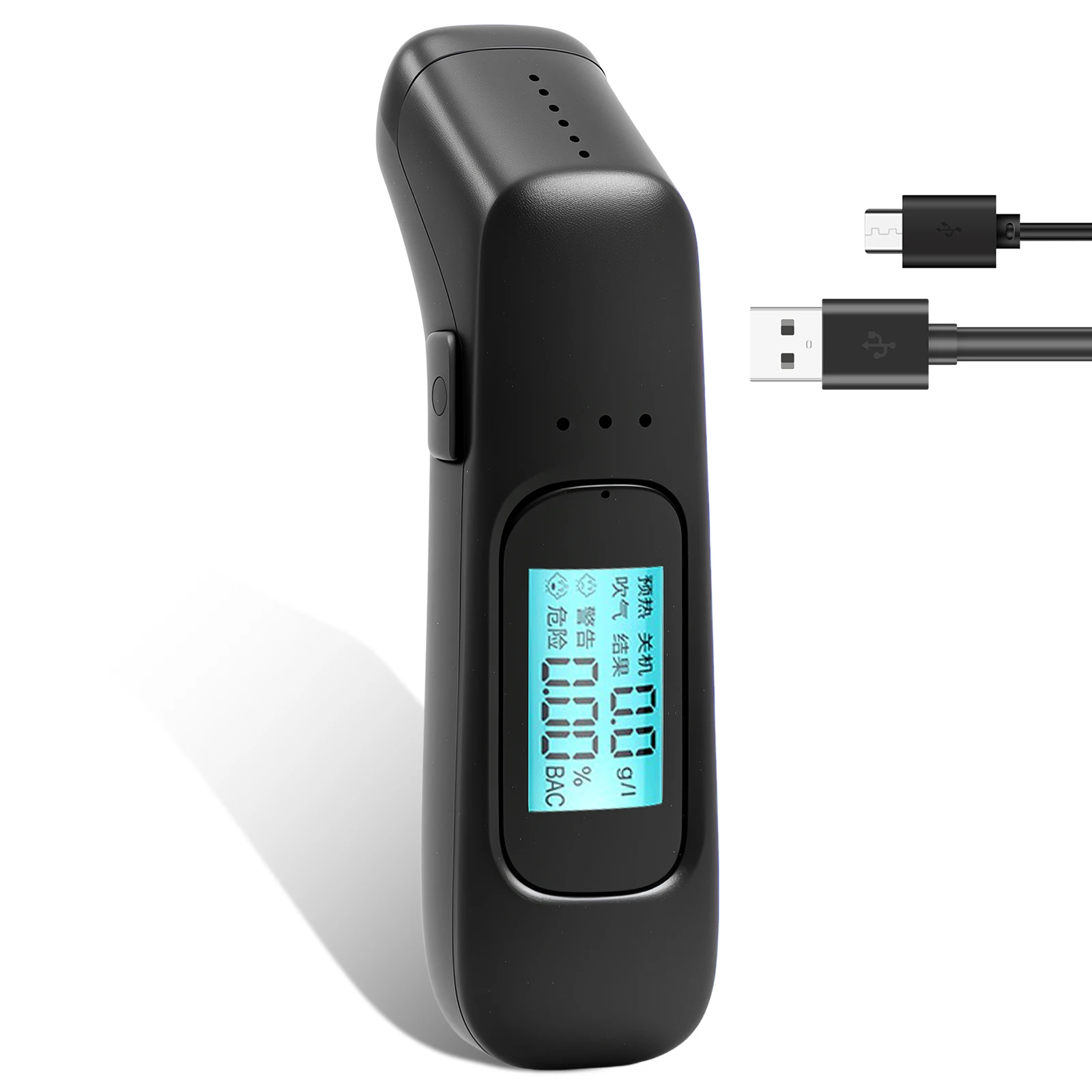 

Alcohol Tester w/ 2nd Generation ASIC Smart Chip Technology LED Digital Display Alcoholmeter Alcohol Tester Accuracy Breathalyze