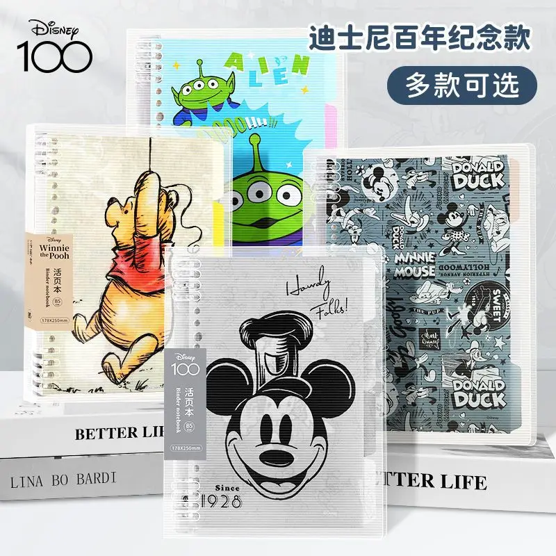 Disney limited edition new B5 loose leaf notebook, high-value A5 diary notebook, detachable chip replacement office supplies