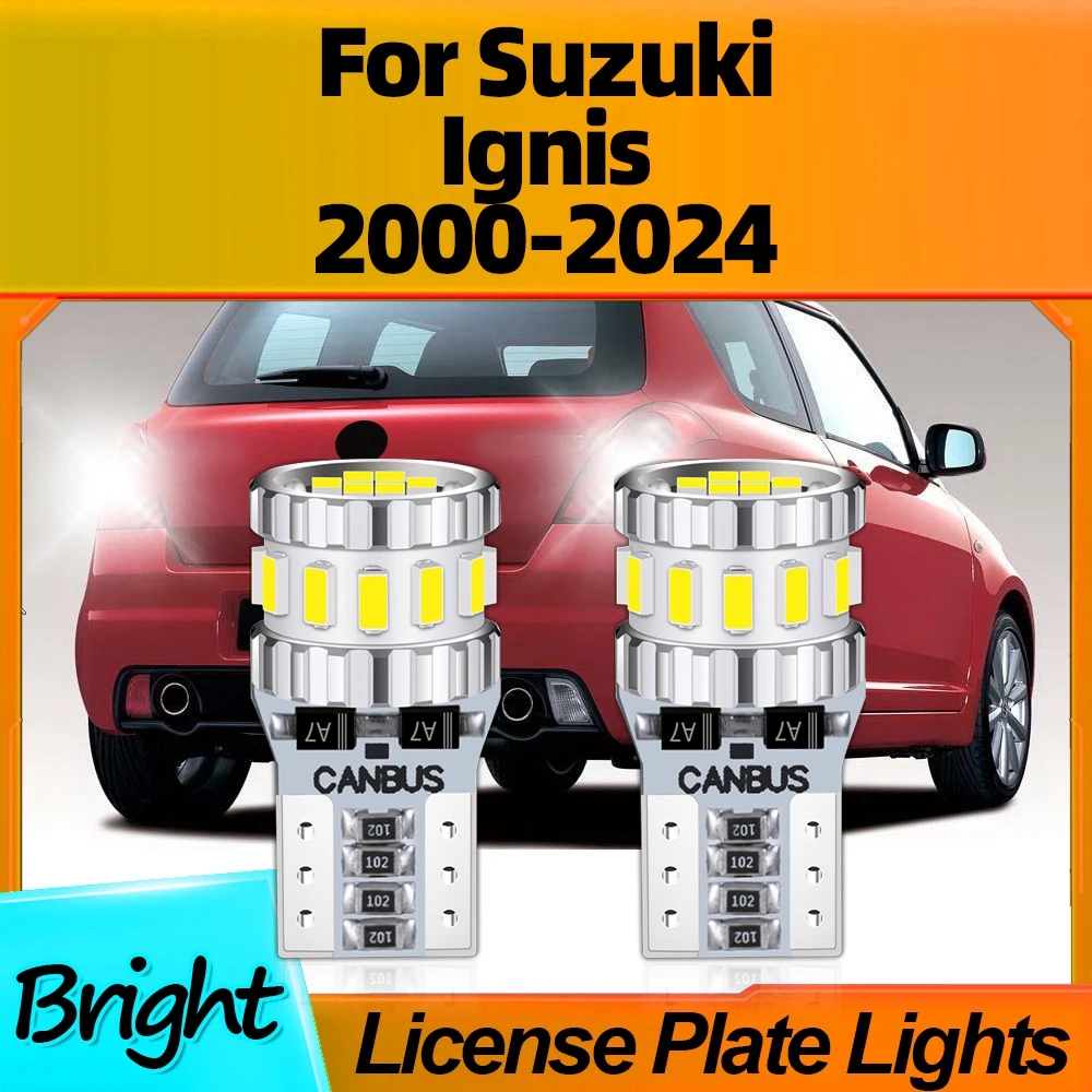 

2Pcs LED Car License Plate Lights Lamp W5W T10 12V For Suzuki Ignis 2000 2001 2002 2003 2004 2005 2006 2007 2008 2009 2010-2024