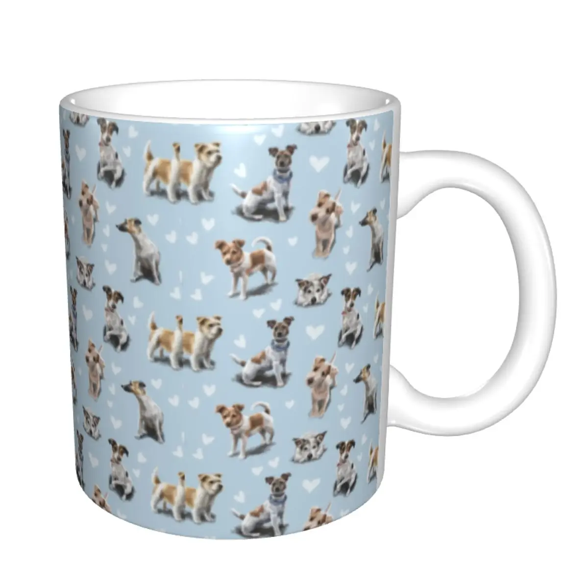 Customized Jack Russell Terrier Puppy Love Mug DIY Pet Dog Ceramic Tea Milk Coffee Cups