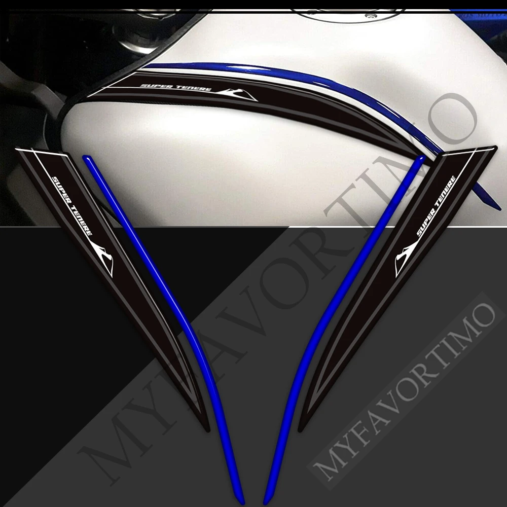 NEW 3D Stickers For Yamaha Super Tenere XT1200X XT1200ZE XT 1200 Z ZE ES XTZ XTZ1200E Gas Fuel Oil Kit Knee FishDecals Tank Pad