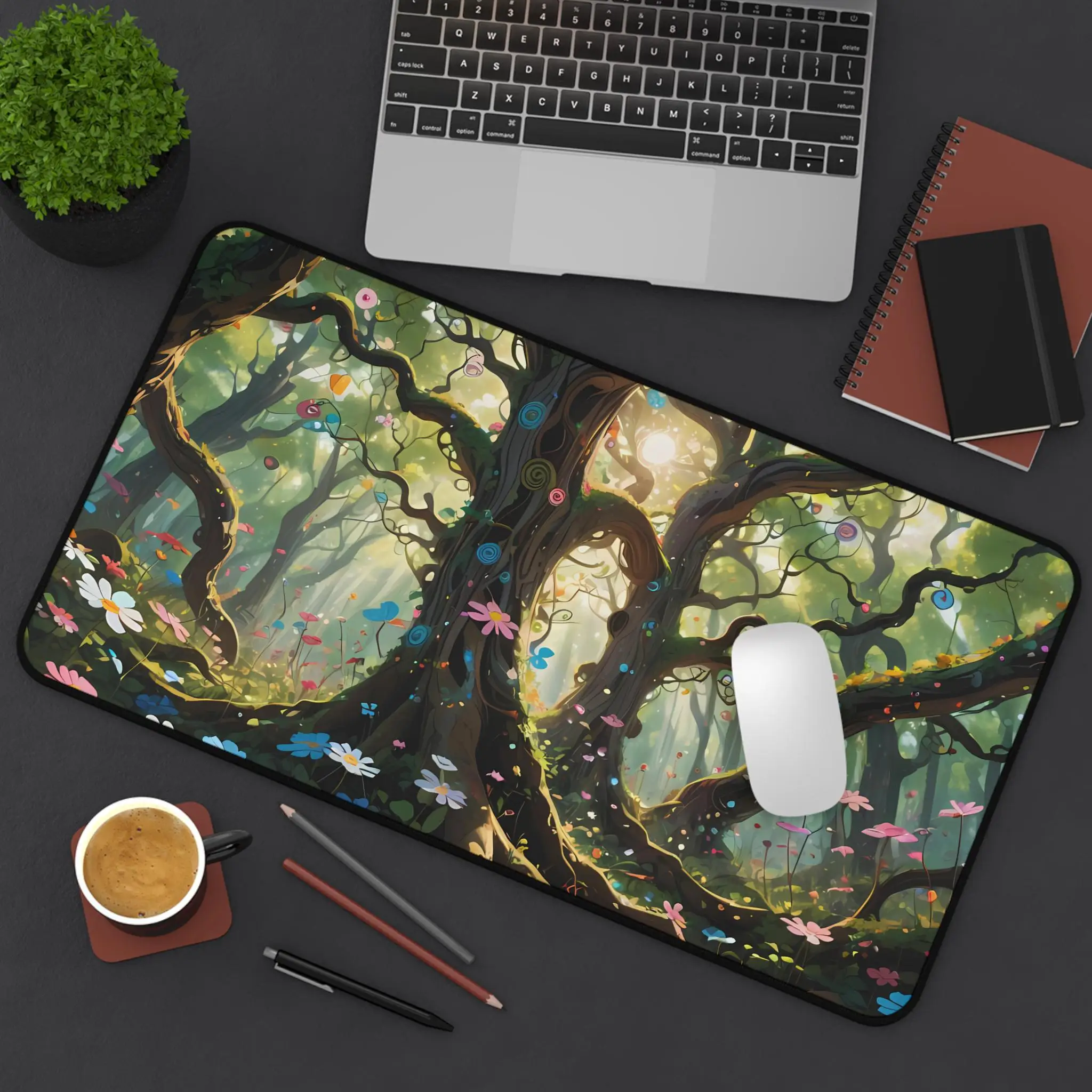 

Magic Forest Mouse Pad, Non-slip Waterproof Gaming Mouse Pad, Magic Forest Game Desk Decorative Mat, Perfect Gift for Friends