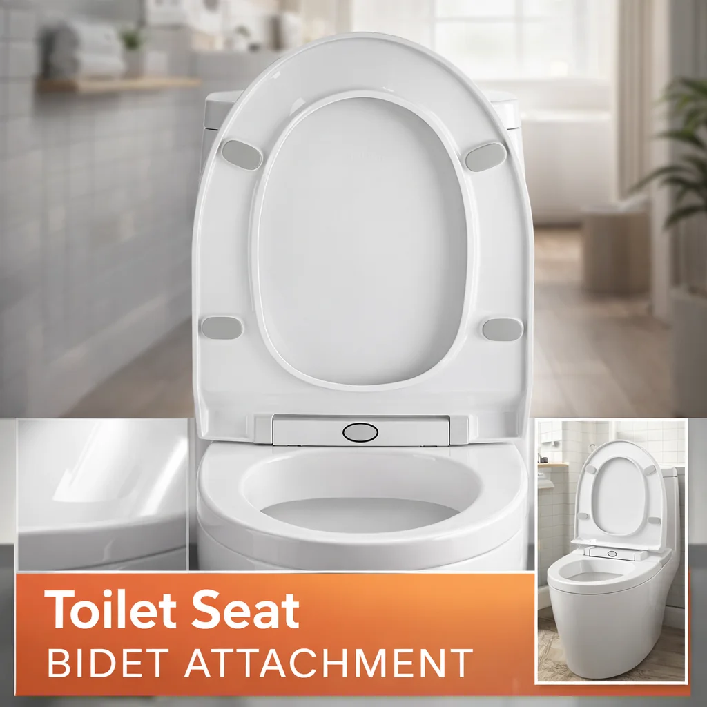 

Replacement Toilet Seat for Bathroom, Sturdy Plastic Toilet Lid, Quick Install for Household Daily Use