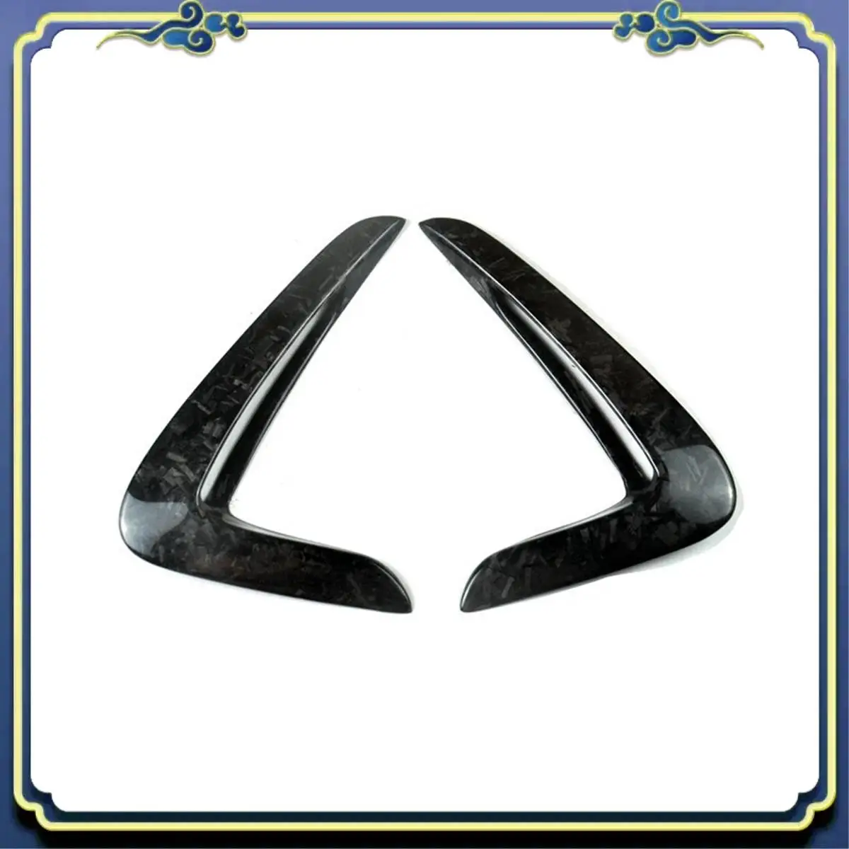 AU16-سيارة الجانب الجناح تدفق الهواء الحاجز مصبغة مدخل تنفيس تقليم ألياف الكربون الحقيقية لسيارات BMW F32 F33 F36 4-Series 2014-2020