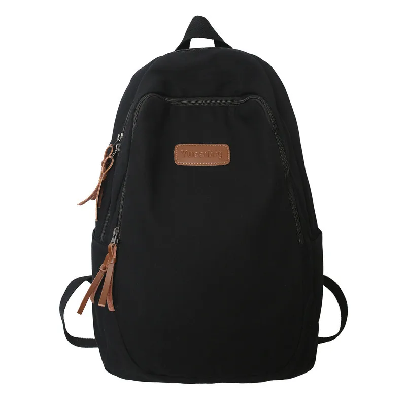 Retro Couple Backpack High School Student Backpacks Female Oldschool Solid Ins Wind Large Capacity Schoolbag Backpack