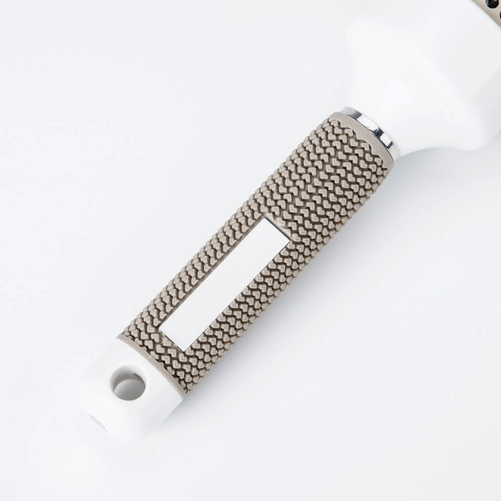 

1pc Premium Hair Curling Comb Ergonomic Grip Detangling Roller Comb Salon Supplies Hairdressing Tool
