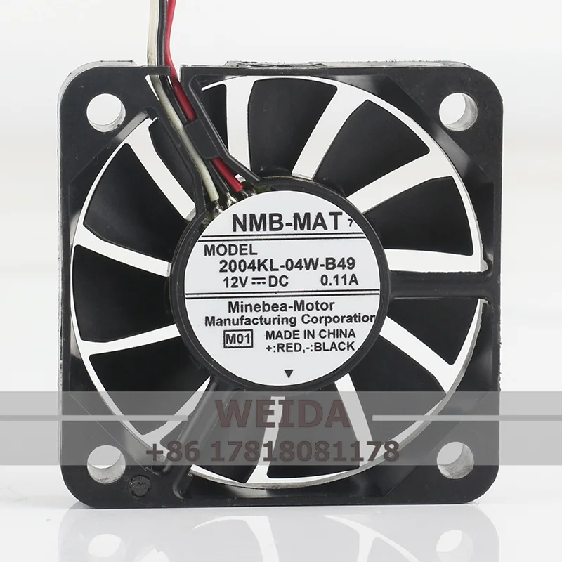 cooling fan Original NMB DC 12V 0.11A AC EC 5010 50X50X10MM 5CM ultra thin projector Converter 3-wire 2004KL-04W-B49