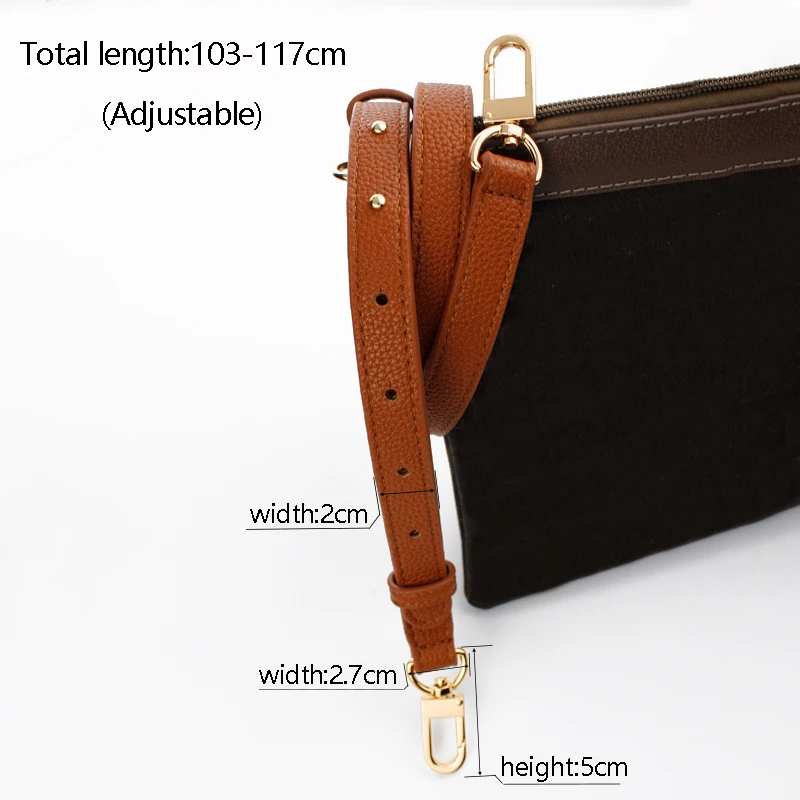 TINBERON Woman Bag Wide Shoulder Strap Replaceable Fashion Lychee Pattern Adjustable Narrow Bag Strap Handbag Parts Accessories