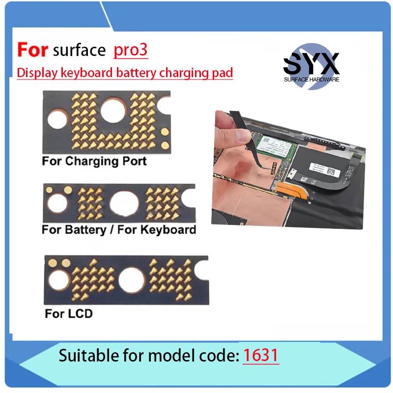 For Microsoft Surface Pro 3 contact gasket 1631 LCD charging port keyboard cable connector interface contact gasket original