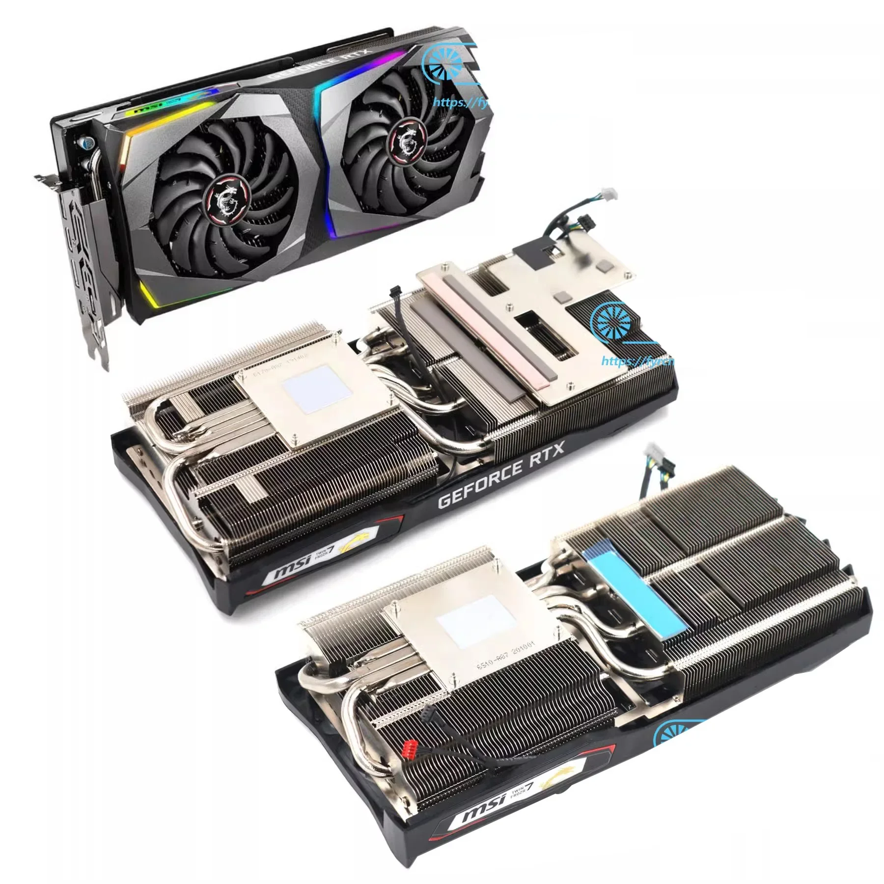 

MSI GPU Air Cooled Radiator For RTX2060 2060S 2070 2070S GAMING X/Z Graphics Card Heat Sink