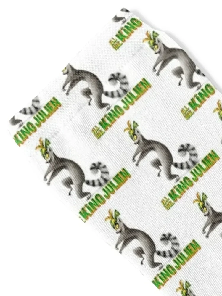 King Julien King Julien King Julien Socks New year's men cotton high quality gifts floor Socks Women's Men's