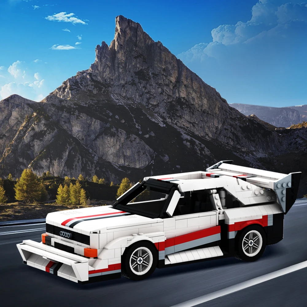 1308Pcs WRC Car Models Bricks Sport Quattro E2 Pikes Peak Hillclimb Kits Building Blocks For Kids and Adult Toys Birthday Gifts