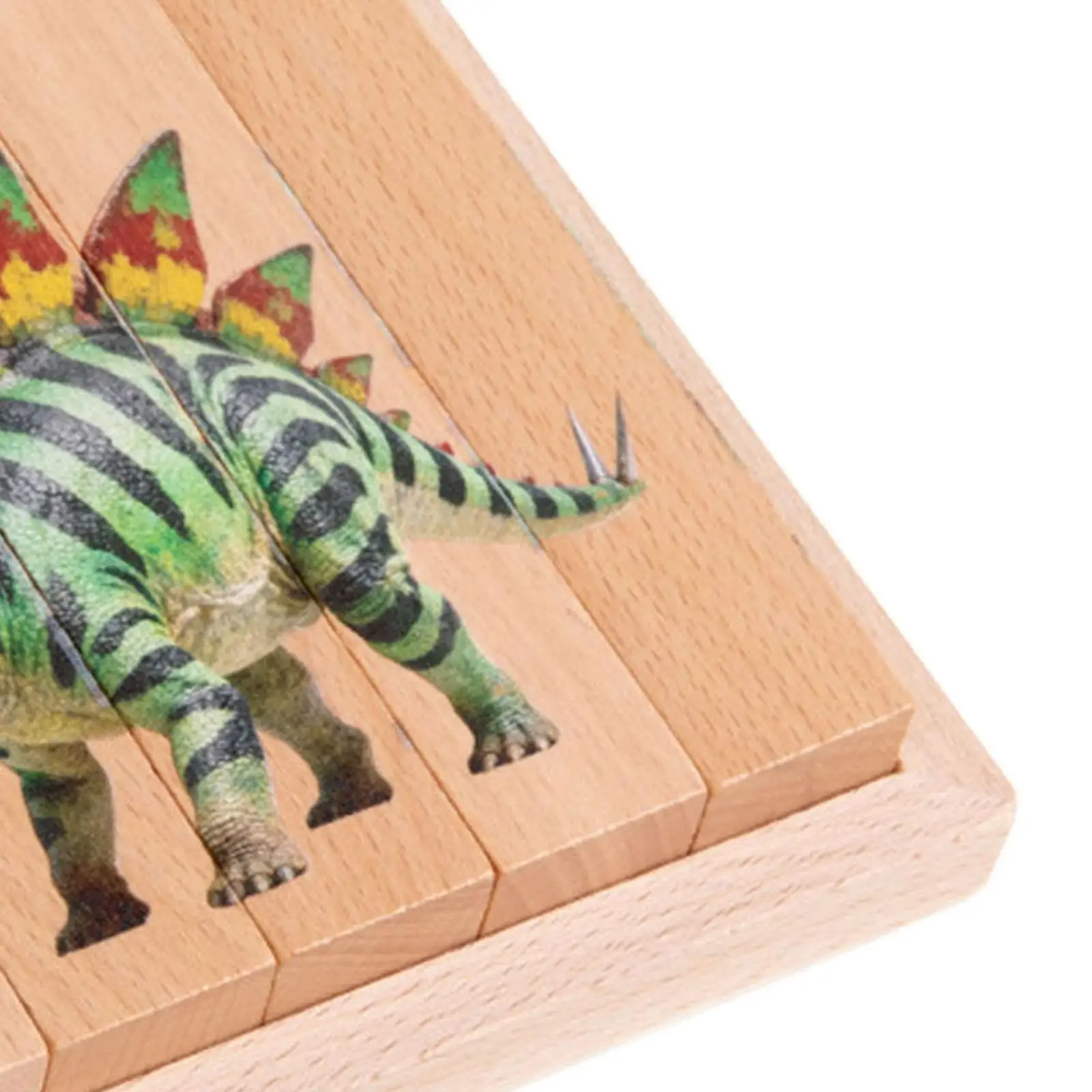Kids Educational Animal Puzzle Toy Beechwood 3D Rotating Block Sensory Montessori Game for Preschool Learning
