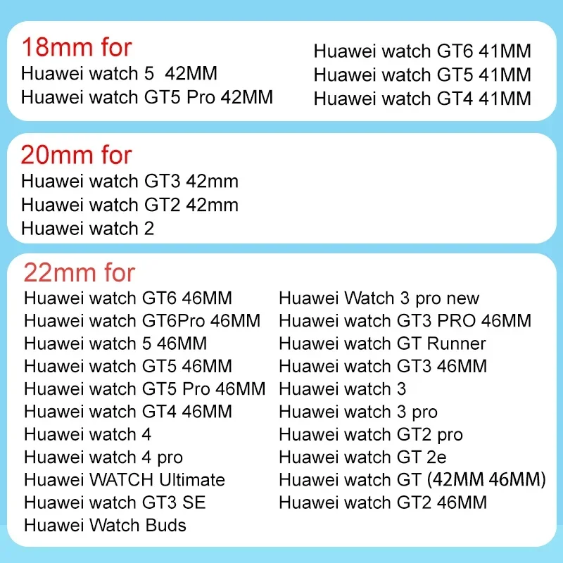 18mm Silicone Strap for Huawei Watch GT6 41mm/GT5 GT4 41mm Sports Comfortable Breathable Wristband Huawei Watch GT5 Pro 42mm view 6
