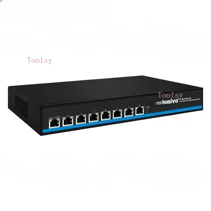 

Hasivo All 10 Gigabit PoE or Without PoE Ethernet Switch 8*10gbps RJ45 Port Network Plug and Play 10gbe 10gb 10000mbps