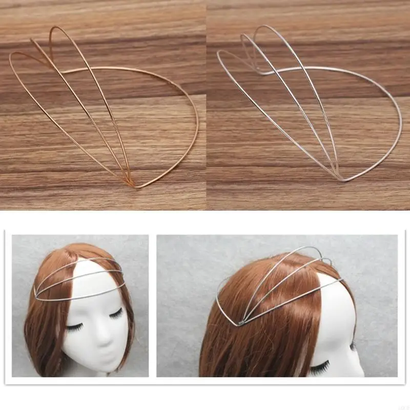 

Гладкие металлические повязки на голову, женские повязки для волос, поделки своими руками, пустая тонкая стальная проволока, на