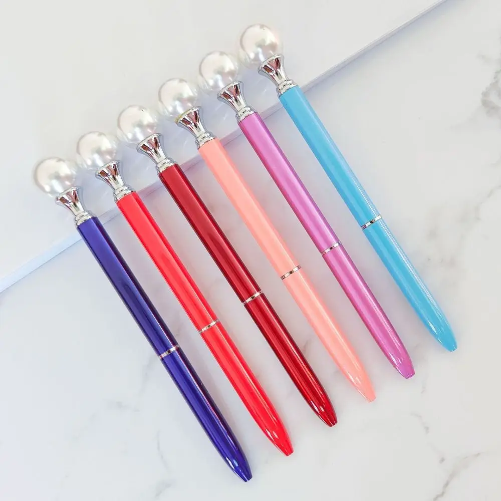 Creative Writing Smoothly Pearl Pen Metal Quick-Drying Neutral Gel Pens Unique Luxury Signature Pen School