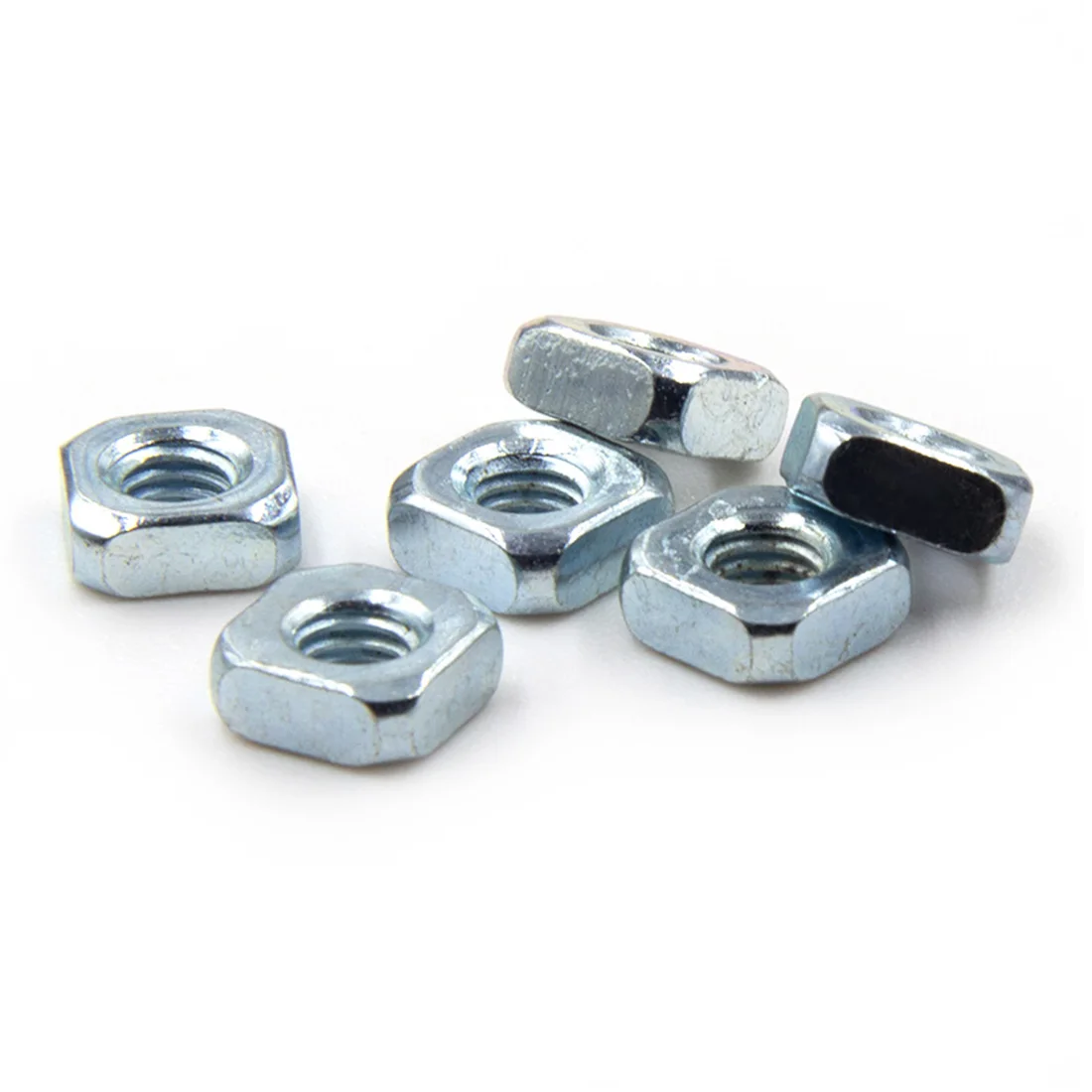 20/50 Pcs/Bag Square Nut | Zinc-plated Carbon Steel | M3, M4, M6 | DIN557